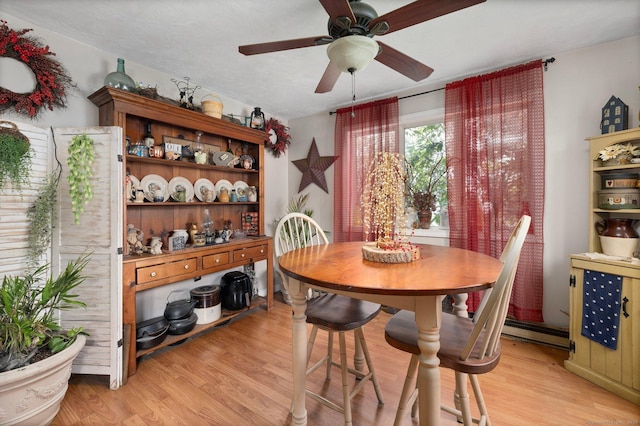 200 Mechanic St, Killingly, CT 06239 - dining area with a ceiling fan and light wood finished floors