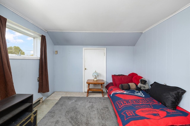 200 Mechanic St, Killingly, CT 06239 - bedroom with lofted ceiling and ornamental molding