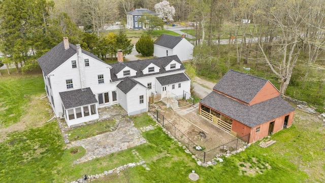 drone / aerial view