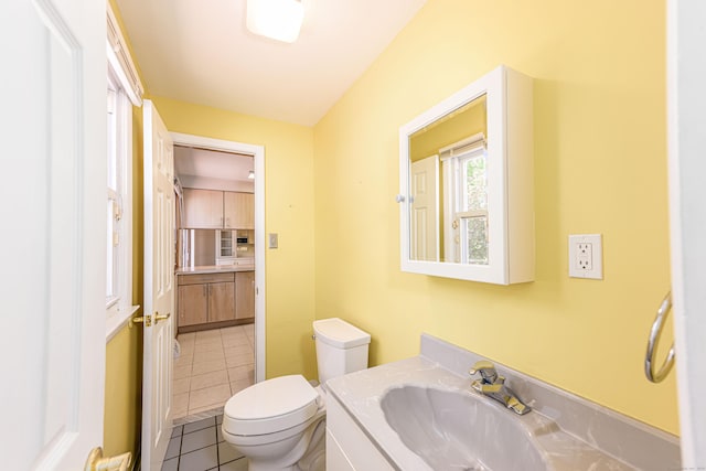 185 Daniel Rd, Hamden, CT 06517 - bathroom featuring toilet, tile patterned floors, and vanity