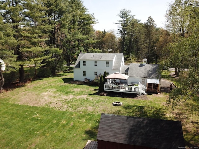 birds eye view of property