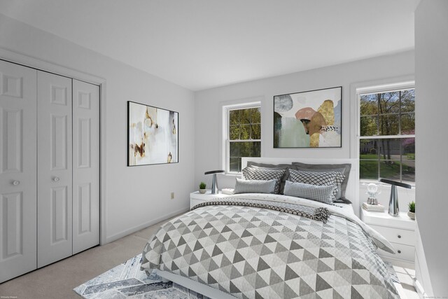 4 Davis Farm Rd, Clinton, CT 06413 - bedroom featuring a closet, carpet, and baseboards