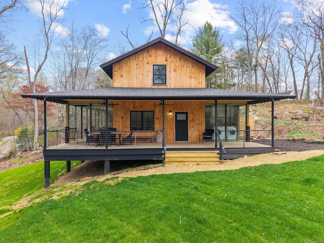 32 Cream Pot Rd, Clinton, CT 06413 - back of property featuring a lawn
