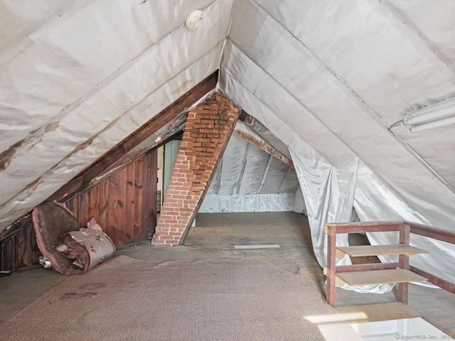 view of attic