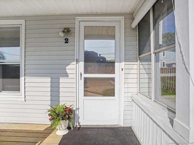 view of entrance to property
