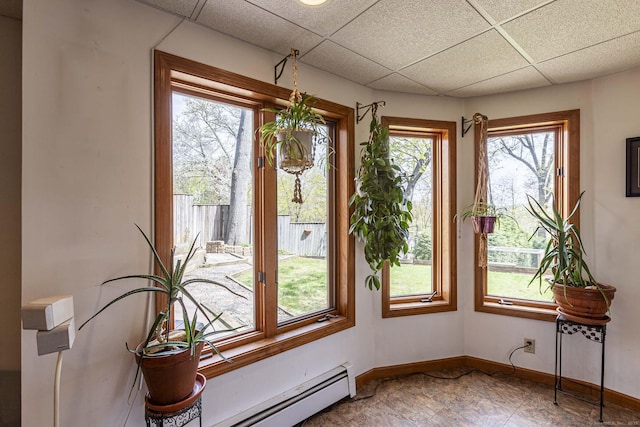 interior space with plenty of natural light