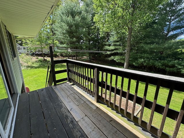 17 Green Rd, Vernon, CT 06066 - deck featuring a yard and view of scattered trees