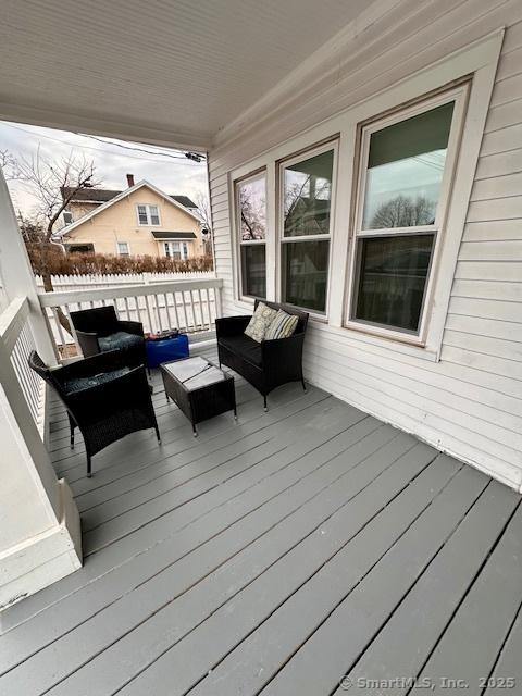 deck with outdoor lounge area