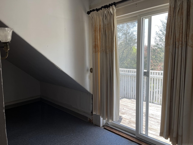 bonus room with carpet flooring
