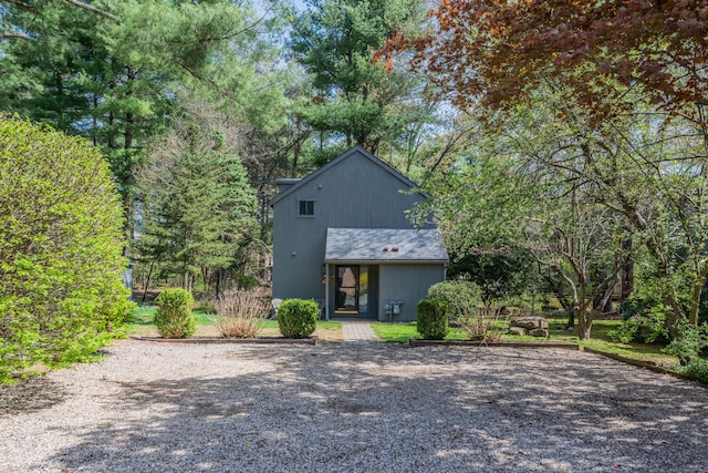 view of rear view of property