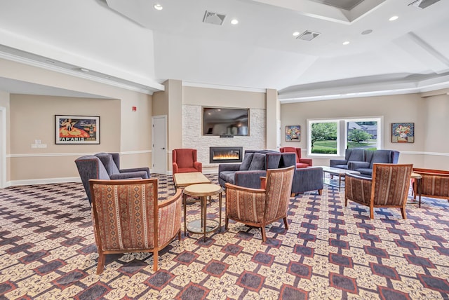 common area with visible vents
