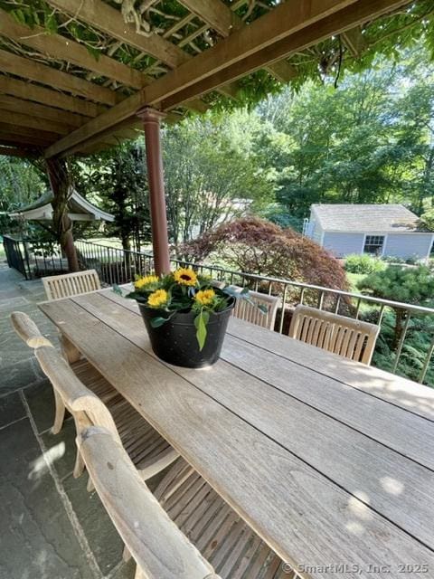 53 Sylvan Rd N, Westport, CT 06880 - deck with outdoor dining space