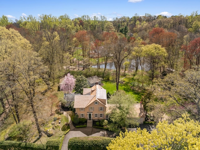 53 Sylvan Rd N, Westport, CT 06880 - view from above of property with a forest