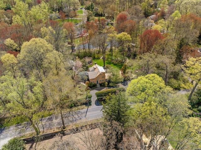 53 Sylvan Rd N, Westport, CT 06880 - aerial view of property and surrounding area featuring a forest