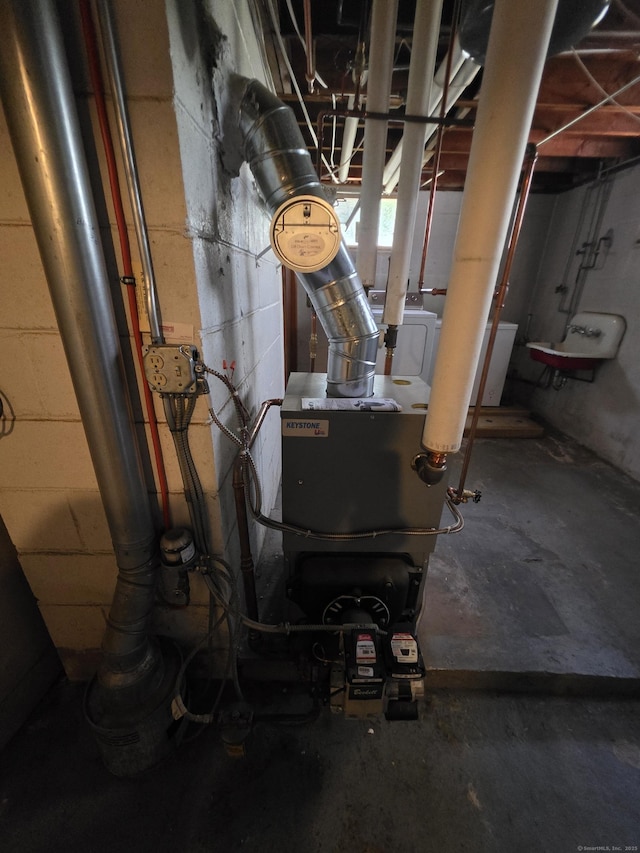 view of utility room