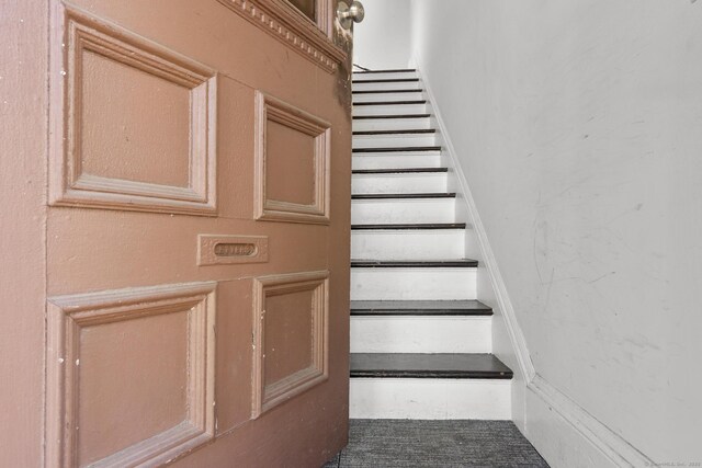 view of stairway