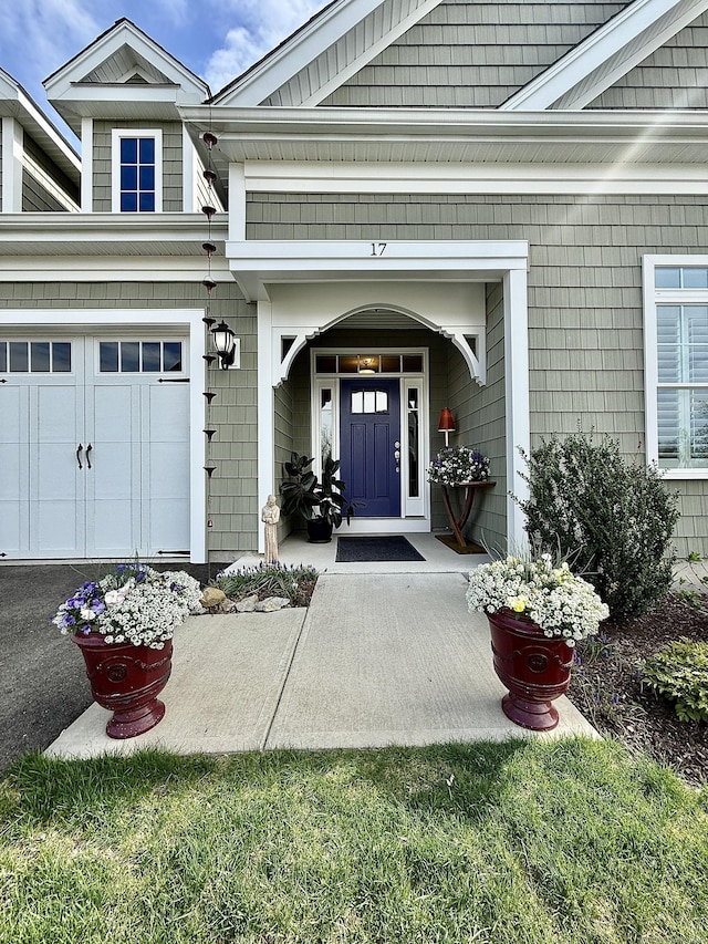 view of exterior entry
