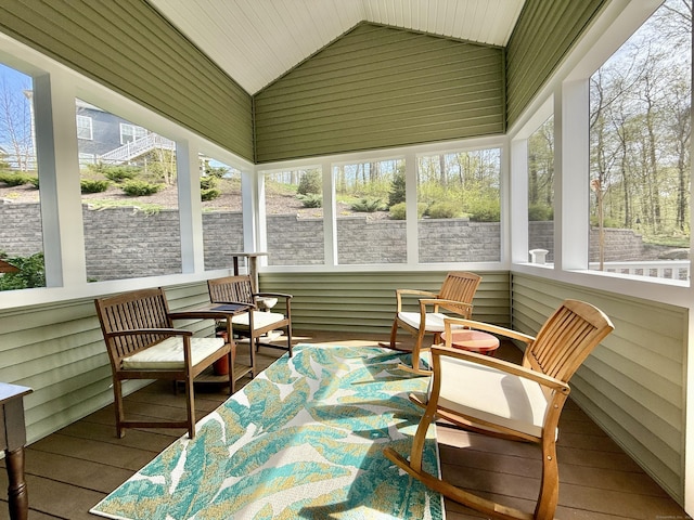 view of sunroom / solarium