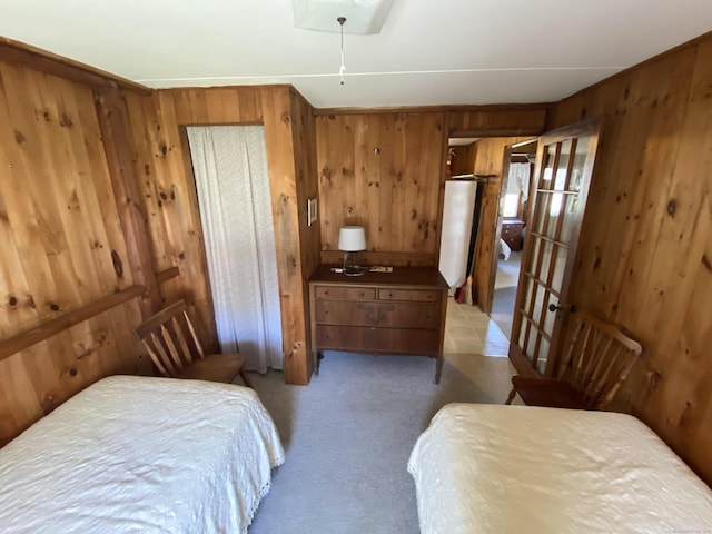 318 Billow Rd, Old Lyme, CT 06371 - bedroom featuring wood walls and carpet