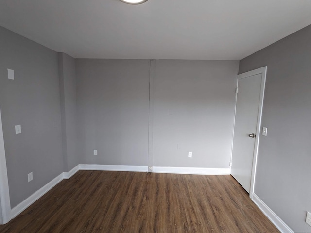 327 Center St, West Haven, CT 06516 - unfurnished room with baseboards and dark wood-style floors