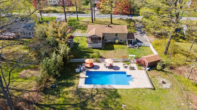 birds eye view of property