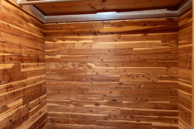 details with wood walls