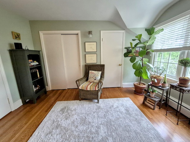 2 Ridgewood Dr, Danbury, CT 06811 - living area with wood finished floors and vaulted ceiling