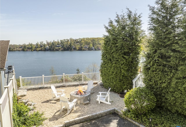 29 Old Neversink Rd, Danbury, CT 06811 - exterior space with fence and a fire pit