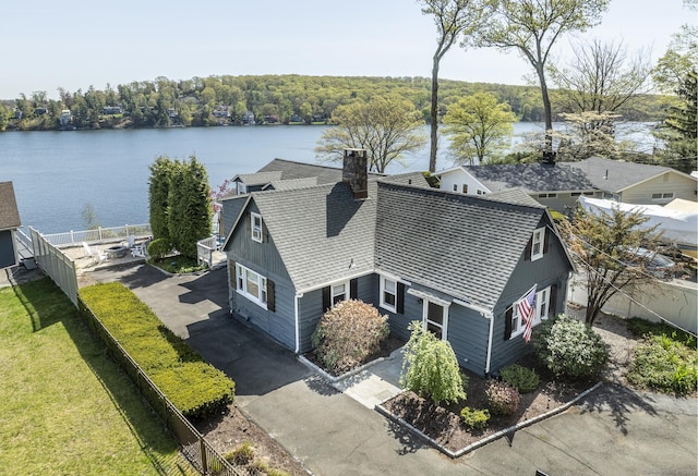 29 Old Neversink Rd, Danbury, CT 06811 - drone / aerial view featuring a water view