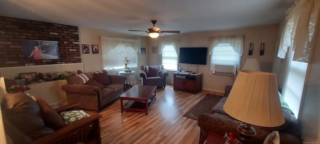 297 Whittemore Rd, Middlebury, CT 06762 - living area with light wood-type flooring and ceiling fan