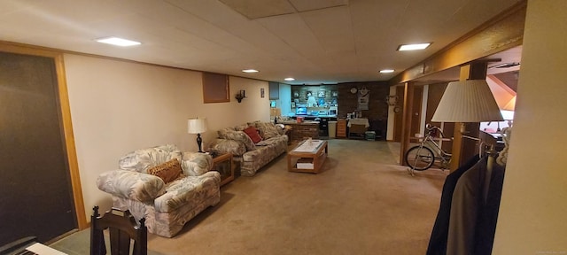 297 Whittemore Rd, Middlebury, CT 06762 - living area with light carpet and recessed lighting