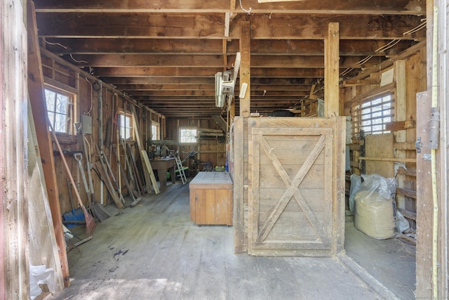 view of horse barn