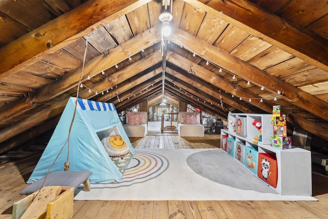 view of attic