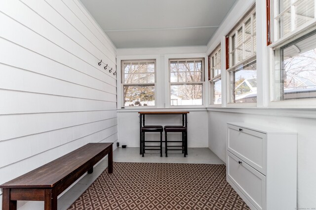 view of sunroom