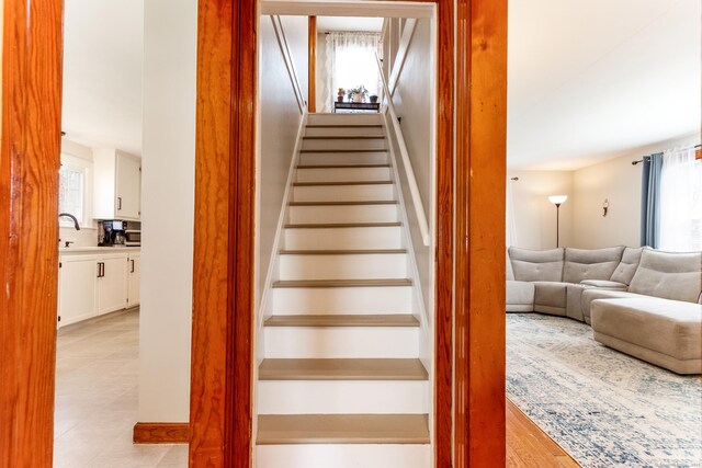 view of stairs