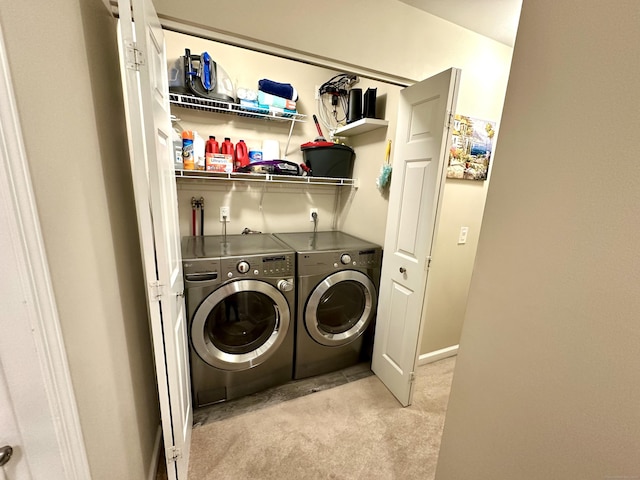 103D Wendover Dr Unit D, Monroe, CT 06468 - washroom with light colored carpet and washer and dryer