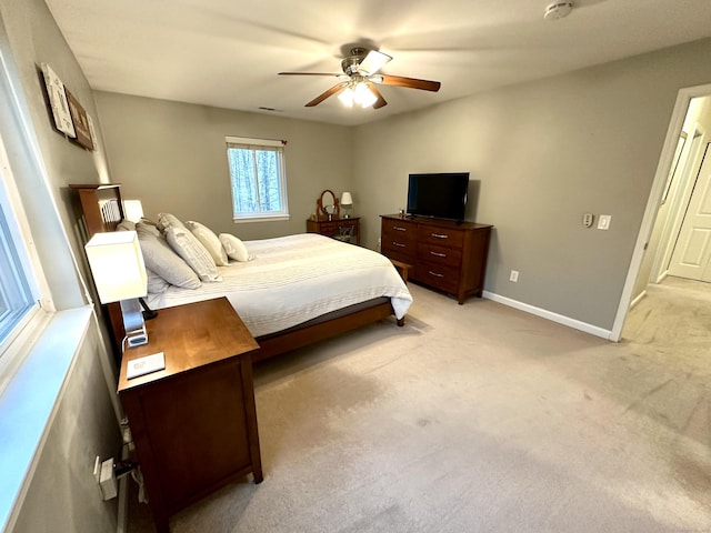 103D Wendover Dr Unit D, Monroe, CT 06468 - bedroom with light carpet, baseboards, and ceiling fan