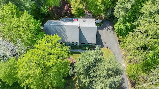 view from above of property
