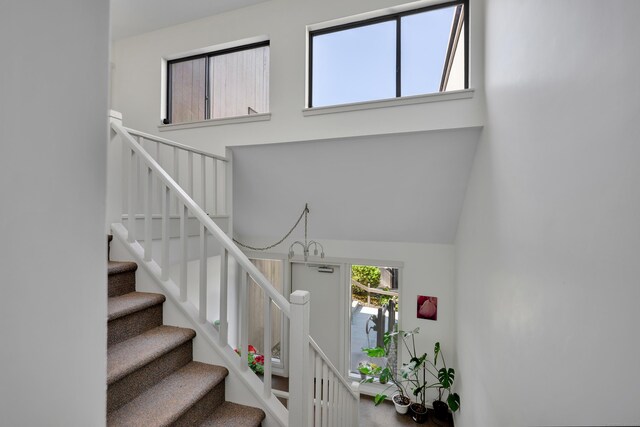view of stairs