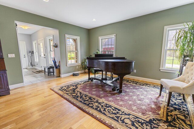 267 Chase Rd, Thompson, CT 06277 - sitting room with baseboards, wood finished floors, and recessed lighting