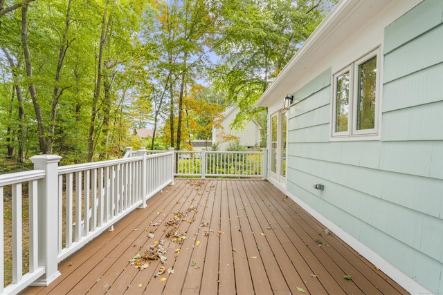 view of wooden terrace