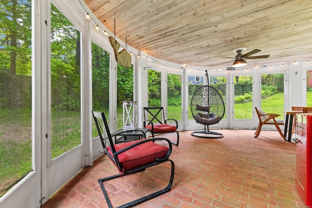 34 W Ave, Essex, CT 06426 - sunroom with a ceiling fan