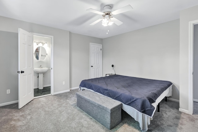 44 Columbus Pl Unit 2, Stamford, CT 06907 - bedroom with carpet flooring, baseboards, and a ceiling fan