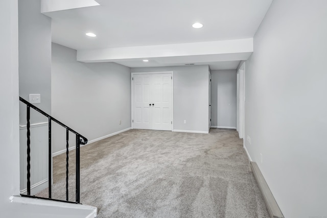 44 Columbus Pl Unit 2, Stamford, CT 06907 - finished basement with carpet, recessed lighting, and baseboards
