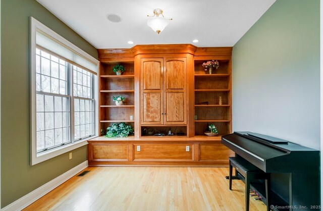 32 Village Dr, East Lyme, CT 06333 - office with light wood finished floors, baseboards, and recessed lighting