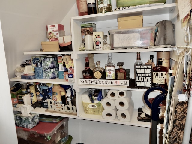view of storage area
