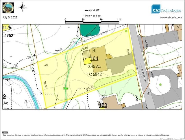 4 Robert Ln, Westport, CT 06880 - parcel map