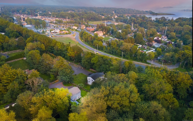 4 Robert Ln, Westport, CT 06880 - aerial view at dusk