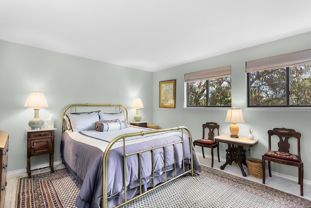 bedroom with baseboards