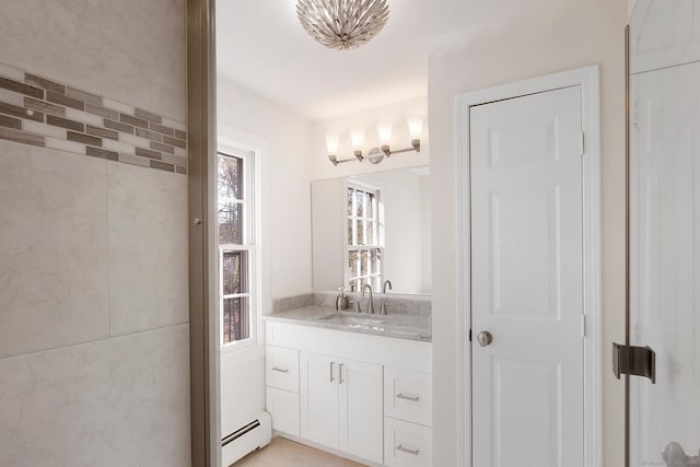 1510 Congress St, Fairfield, CT 06825 - bathroom with baseboard heating and vanity